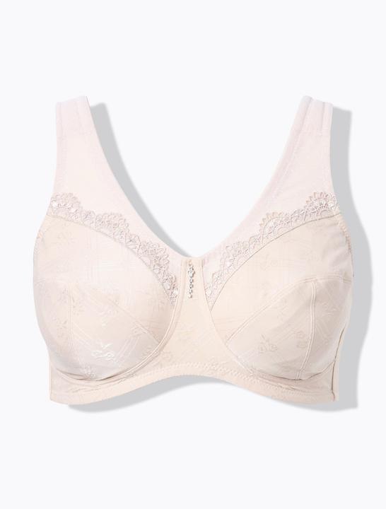 Actual product image Ulla Popken Kelly Tonal Jacquard Support Bra (130 E)