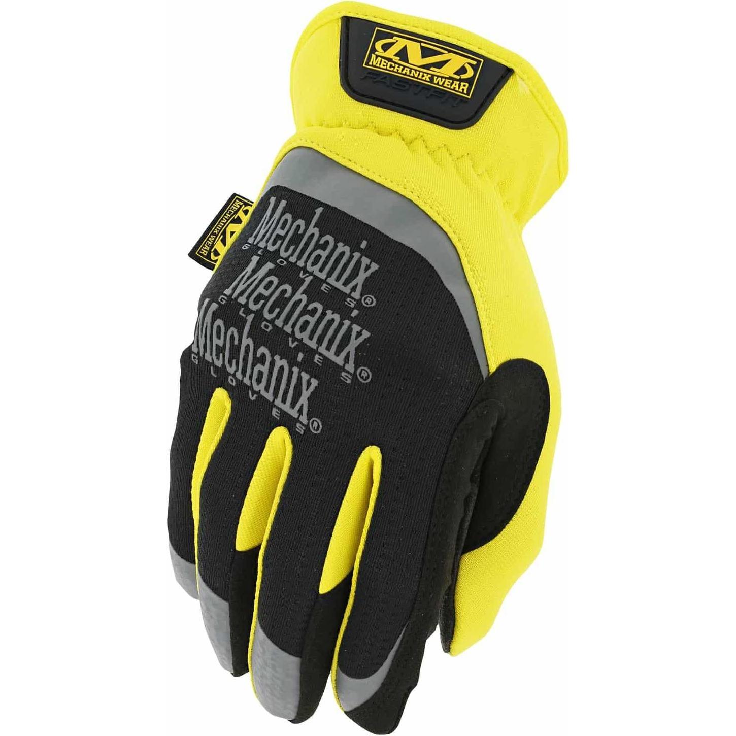 Mechanix Wear, Schutzhandschuhe, Gloves Mechanix FastFit 8 / S size. Yellow. Wrinkled cuff, faux leather, TrekDry (8, S)