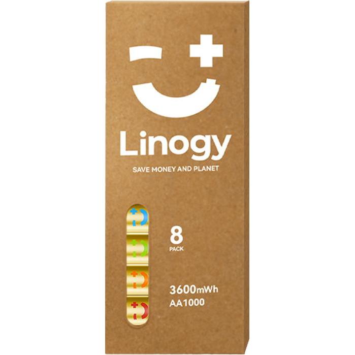 NoName LINOGY AA Li-ion Pro battery set - set of 8 (8 pz., AA / LR6 / LR06 / Mignon / R6 / R14505), Batterie + pile