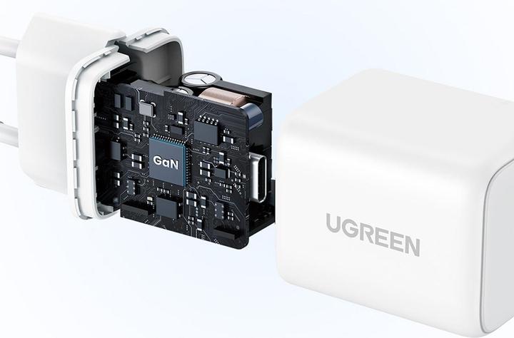 Productafbeelding Ugreen - Wall Charger X512 (55554) - USB-C, GaN, Fast Charging, 20W, PD3.0, QC4, 3A - White (20 W)