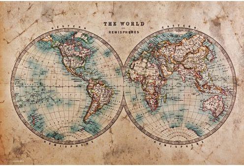 Productafbeelding CoverYourDesk Bureauonderlegger Historische Wereldkaart (40 x 60 cm)
