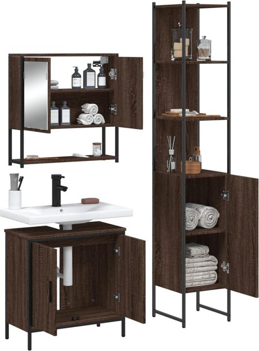 Produktbild vidaXL 3-tlg. Badmöbel-Set