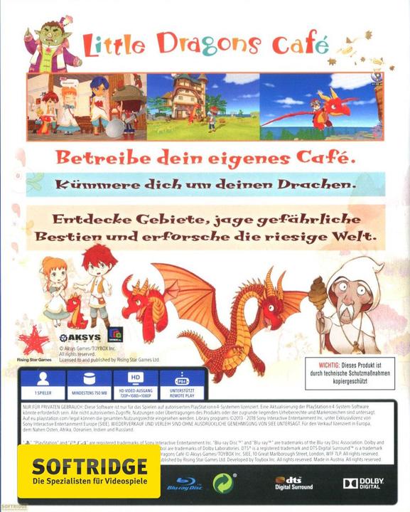 Produktbild Game Little Dragons Cafe, PS4 (PS4, Multilingual)