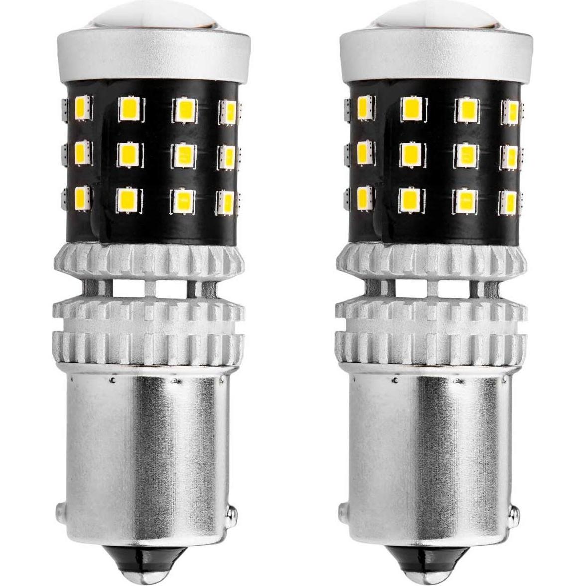 Amio, Illuminazione auto, Led canbus 2016 39smd 1156 ba15s p21w r10w r5w baltas 12v