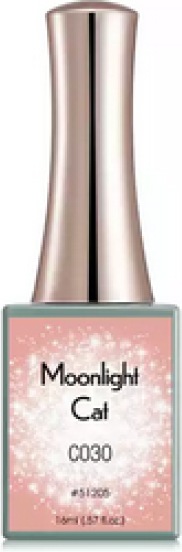 Produktbild Canni Gellack Moonlight Cat C030 UV/LED (Babyrosa Glitzer, Gel-Effekt Nagellack)