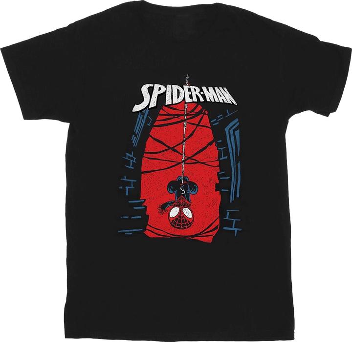 Immagine prodotto Spiderman Maglietta in cotone da ragazzo Hanging (140, 146)