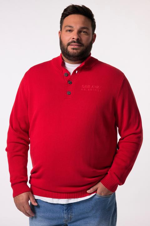 Produktbild Men+ Troyer, Zippkragen, Knopfleiste, Stick (3XL)