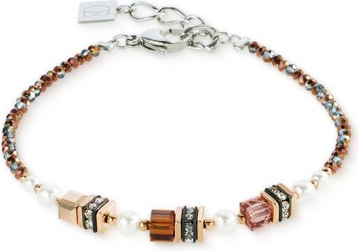 Produktbild Coeur de Lion braun-goldenes Perlmuttarmband (MAT BIJOU)