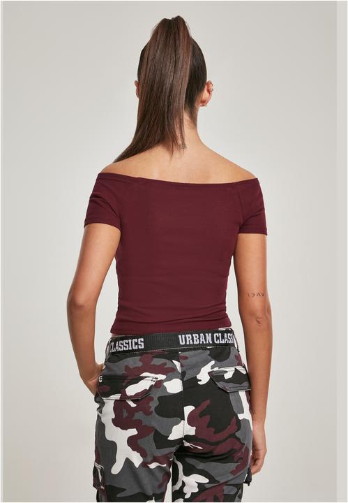Actual product image Urban Classics Ladies Off Shoulder Rib Tee (XL)