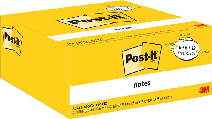 Immagine prodotto Post-it - (76 x 76 mm, 76 x 127 mm, 38 x 51 mm)