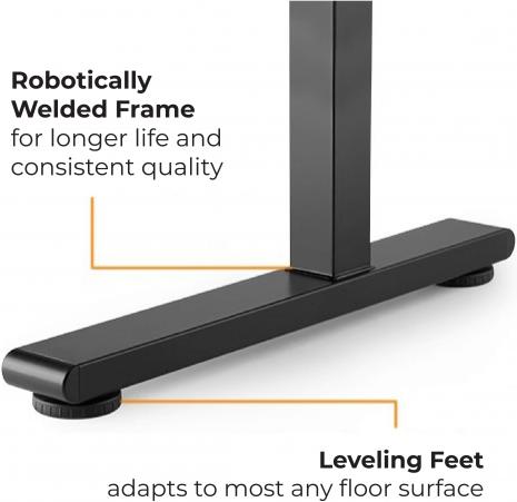 Actual product image Up Up Height-adjustable table Loki Black