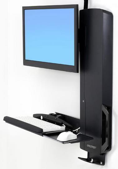 Actual product image Ergotron Sit-Stand Vertical Lift, High Traffic Area - Mounting Kit (Wall Mount, Handg (Wall, 24", 13.60 kg)