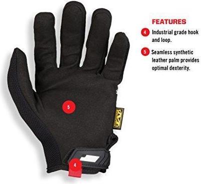 Produktbild Mechanix Wear Gloves The Original® black size 8 / S. Velcro, artificial leather, TrekDry® (8, S)