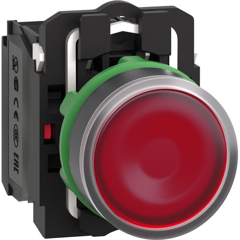 Schneider Electric Ill Pushbutton Round Red 1NO/1NC 220V, Taster + Schalter, Rot