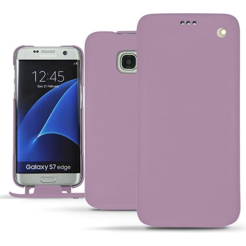 Thumbnail - Noreve Lederschutzhülle vertikal (Samsung Galaxy S7 Edge), Smartphone Hülle, Violett