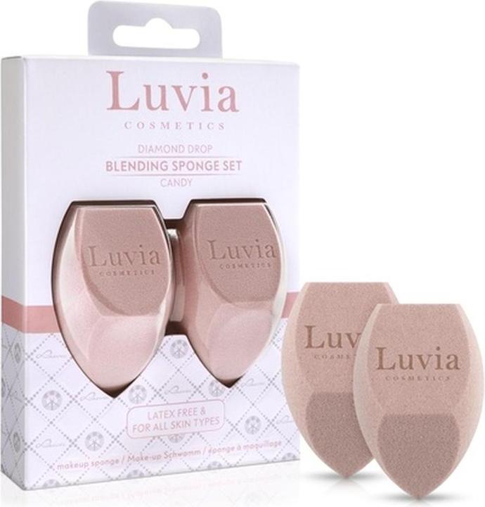 Actual product image Luvia Cosmetics Diamond Shape Makeup Sponge Set - Candy Pink Makeup Blender