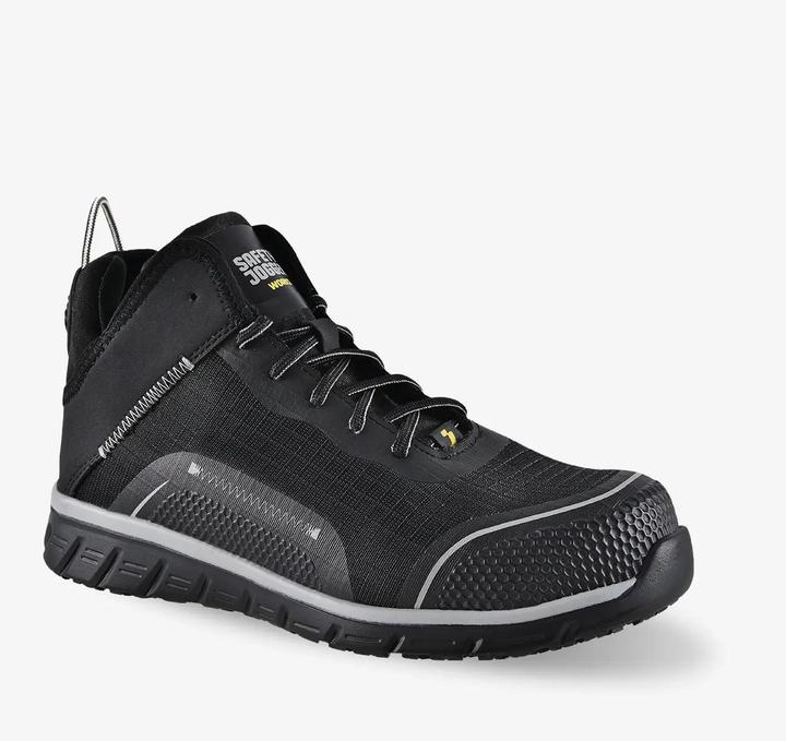 Immagine prodotto Safety Jogger SI2500440 Leichter sportlicher halbhoher Trainer schwarz (S1P, 44)