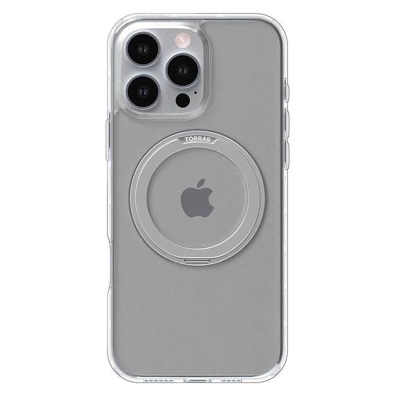 Torras Upro Ostand Pro (Apple IPhone 16 Pro), Smartphone Hülle, Transparent