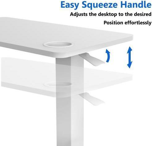 Actual product image Up Up Height-adjustable table Up Forseti White