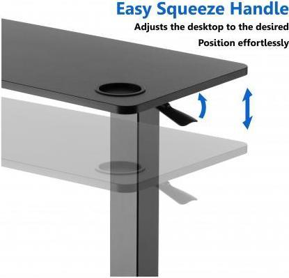 Actual product image Up Up Height-adjustable table Up Forseti Black