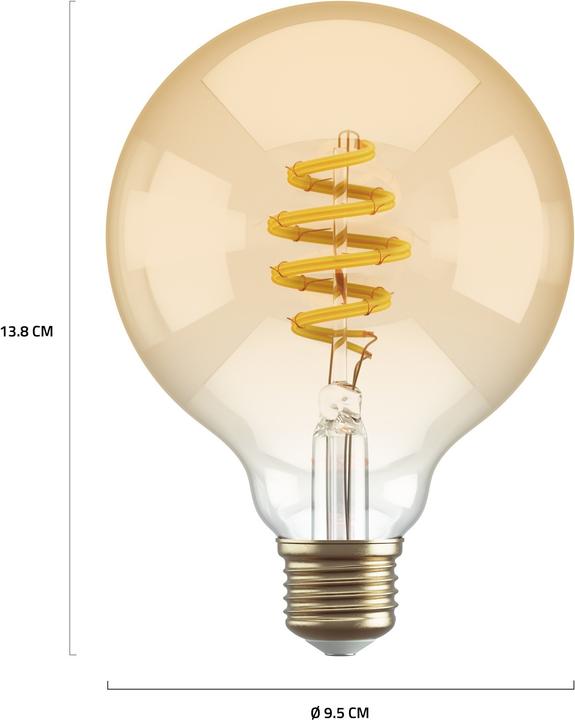 Actual product image Hombli Filament (E27, 5.50 W, 300 lm, 1 x, G)