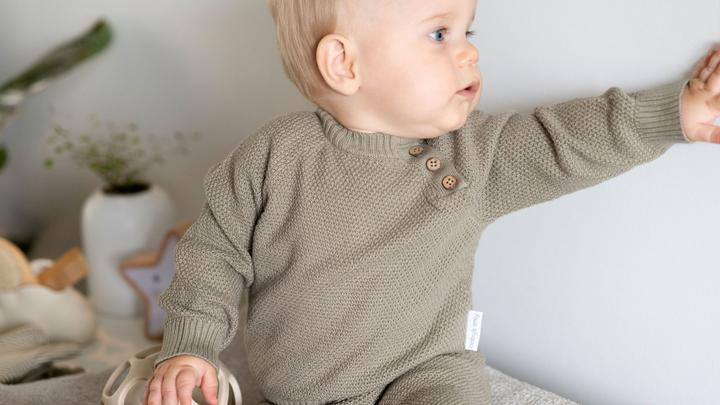 Image du produit Baby's only Pull bébé Willow vert urbain - 62 (62)