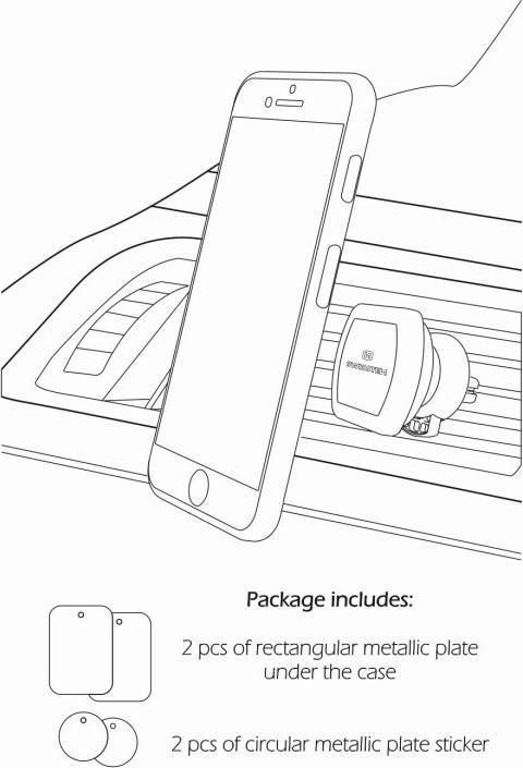 Produktbild Swissten Magnetische Autohalterung S-GRIP AV-M3