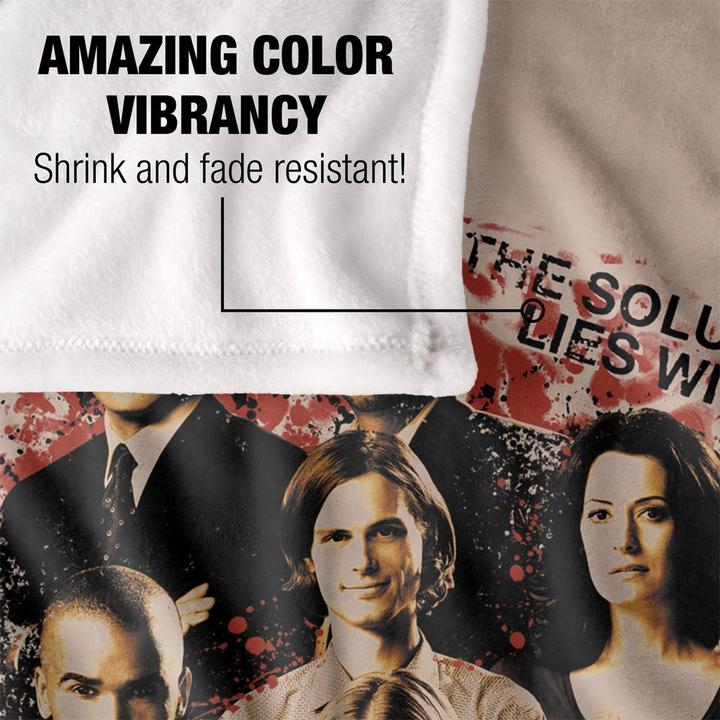Image du produit Criminal Minds - Couverture SOLUTION LIES WITHIN (152 x 127 cm)