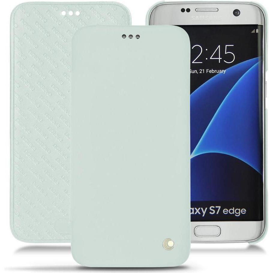 Noreve Lederschutzhülle horizontal (Samsung Galaxy S7 Edge), Smartphone Hülle, Blau