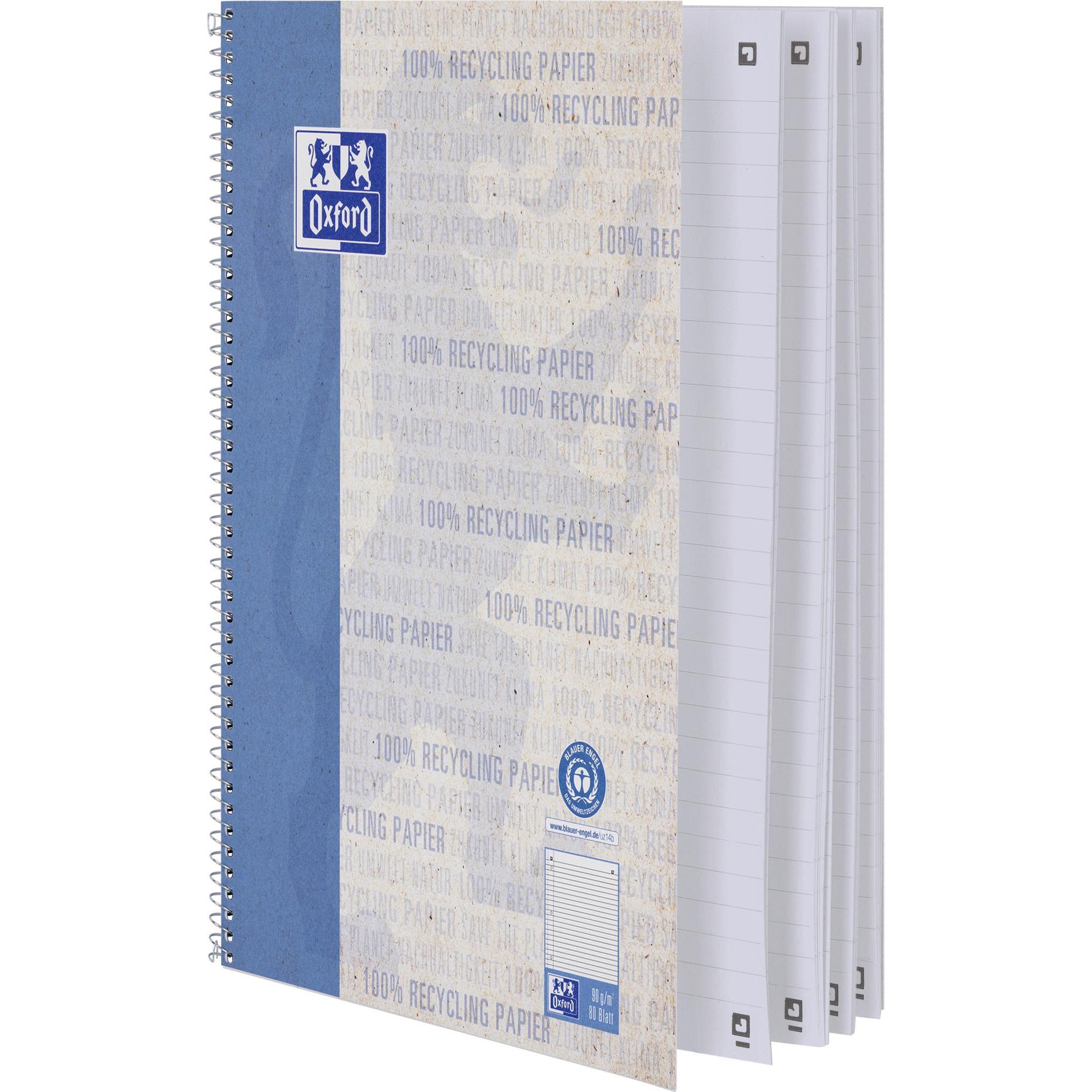 Thumbnail - Oxford, Heft + Block, Recycling (A4+, Liniert, Weicher Einband)