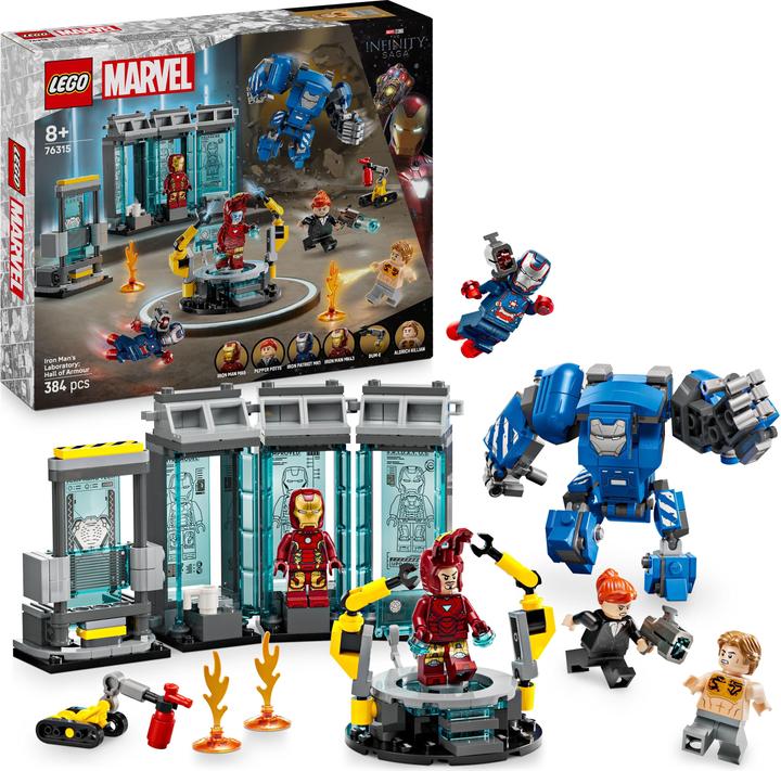 Actual product image LEGO Iron Man's Laboratory: Hall of Armour (LEGO Marvel)