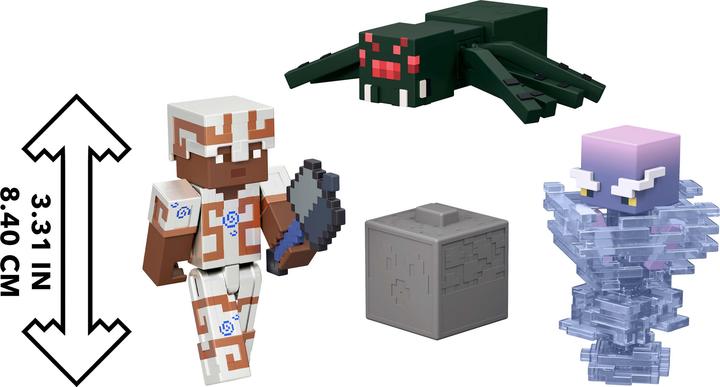 Produktbild Mattel Minecraft Tricky Trials Set with 3 Action Figures, 2 Accessories & Color Change, 3.25-inch Scale Toy