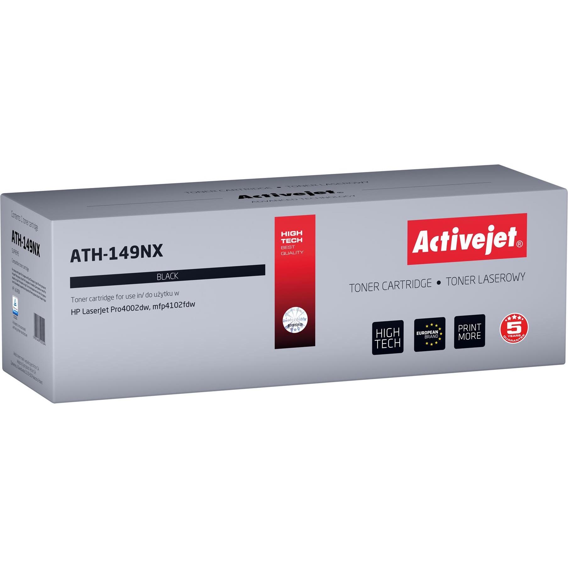 Activejet, Toner, Toner ATH-149NX (Ersatztoner HP 149X W1490X Supreme 9500 Seiten schwarz)