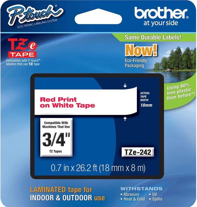 Produktbild Brother TZe-242 (1.80 cm, Rot)