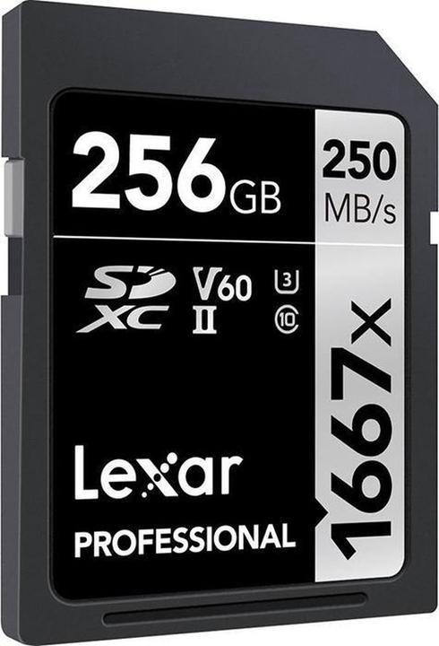 Lexar Professionnel 1667x (256 Go, SDXC, U3, UHS-II)
