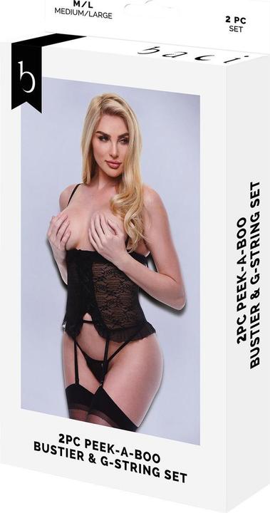 Produktbild Baci 2pc Peekaboo Bustier & G-String Set (S, M)