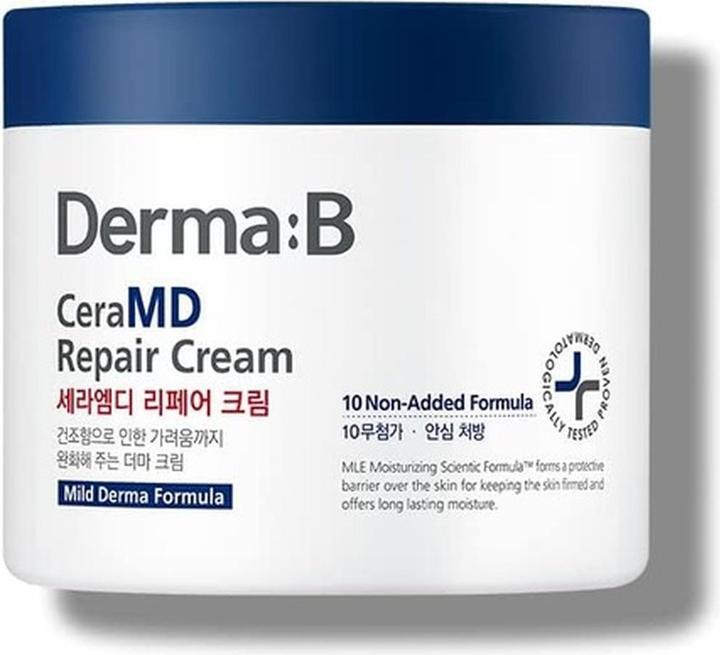 Derma:B Derma B CeraMD Repair Body Cream Unscented Moisturizer for Dry and Rough Skin 14.54 Fl. Oz. 430ml (Körpercreme, 430 ml)