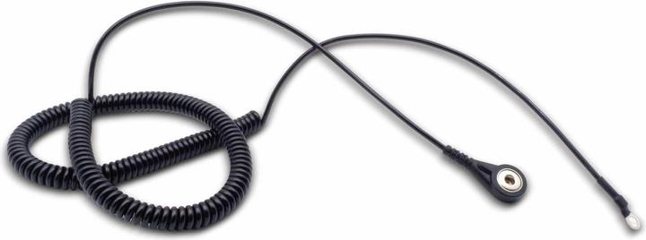 Actual product image Quadrios ESD earthing cable 3.60 m push button 4 mm, ring terminal connection