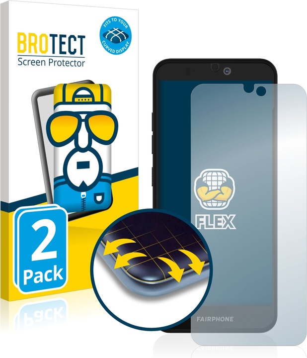 Immagine prodotto BROTECT Full-Cover Pellicola (2 Pezzo/i, Fairphone 3+)