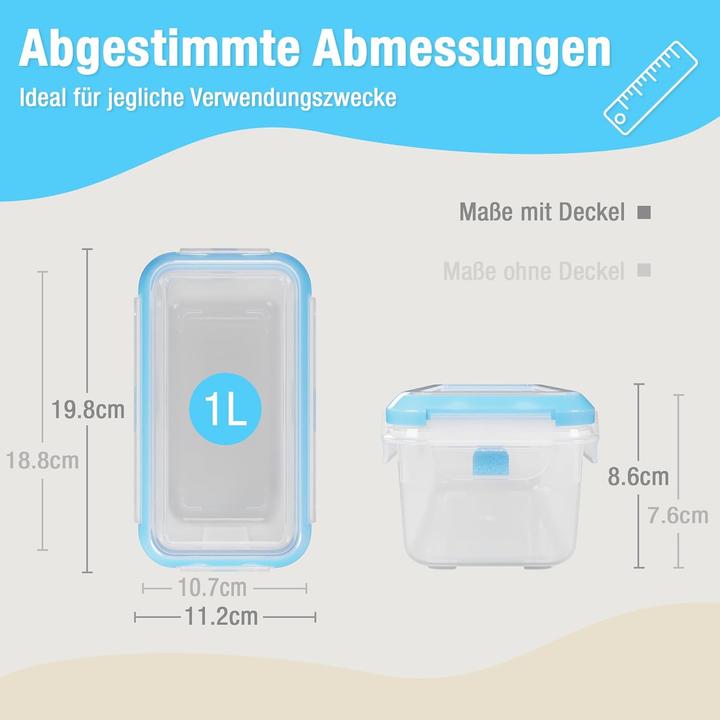 Immagine prodotto Athlon Tools 4er-Set Frischhaltedosen (1 l)