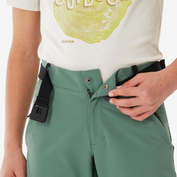 Produktbild Quechua Kids’ Softshell Hiking Trousers 7-15 Years - MH900 - Green (140)
