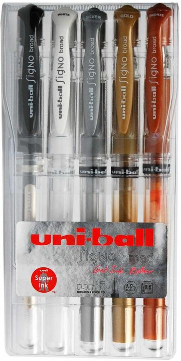 Uni-ball Signo Broad Gel (Multicolor, 5x)