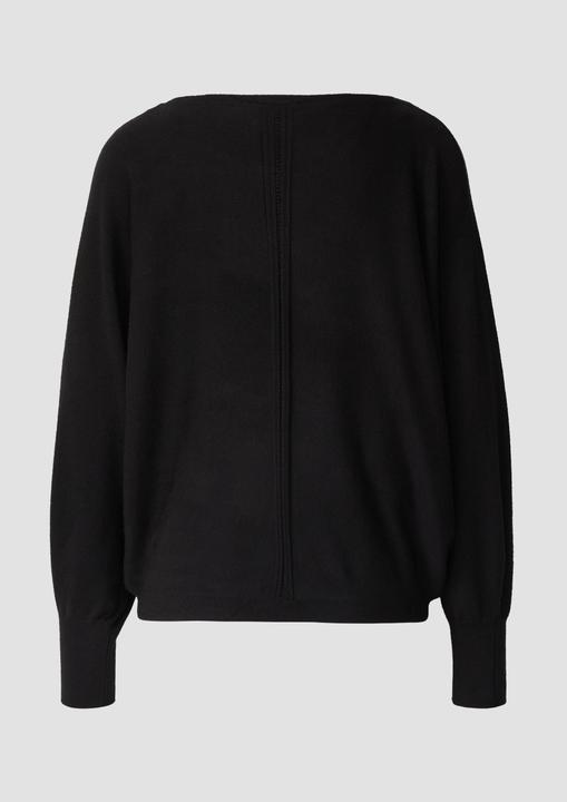 Produktbild s.Oliver Strickpullover Feinstrick-Pullover im Relaxed Fit mit Ajour-Details (48)