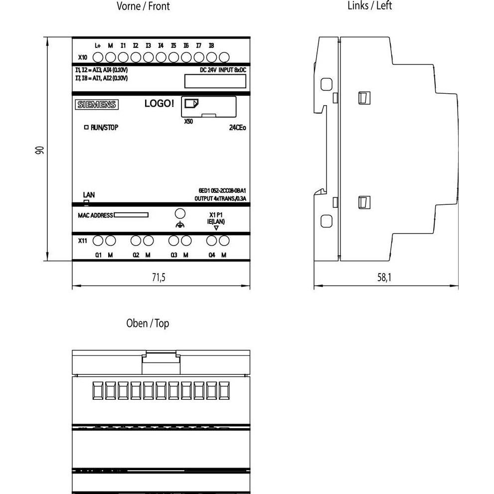 Thumbnail - Siemens LOGO! 8.3 24CEo Grundgerät, Automatisierung