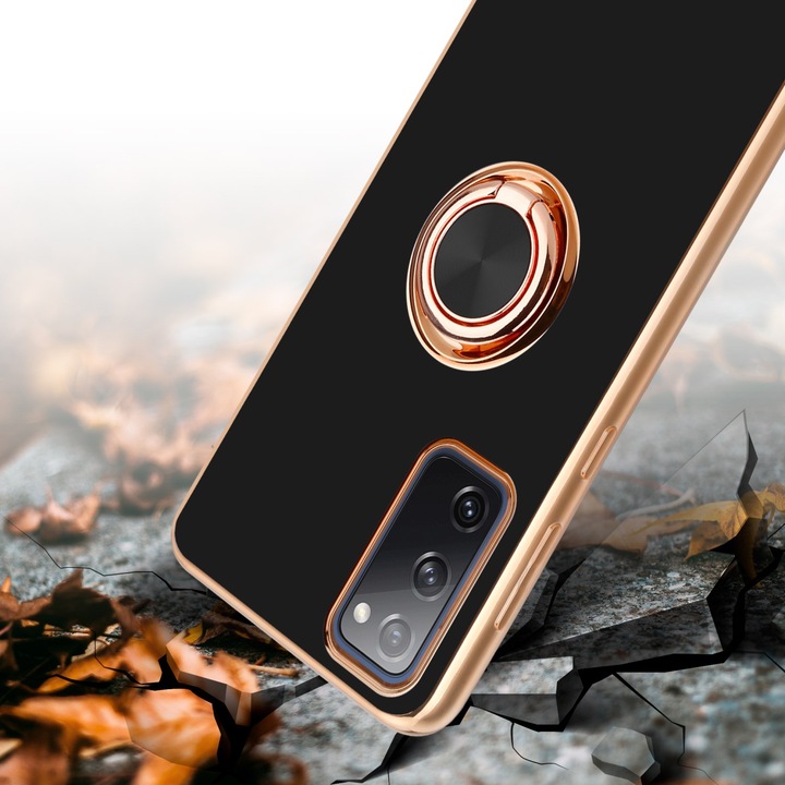 Produktbild Cadorabo Hülle für Samsung Galaxy S20 FE im TPU mit Kameraschutz und Ring LM089 Style (Samsung Galaxy S20 FE)