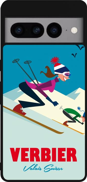 Image du produit PhoneLook Coque Silicone rigide noir Verbier Ski Downhill (Google Pixel 7 Pro)