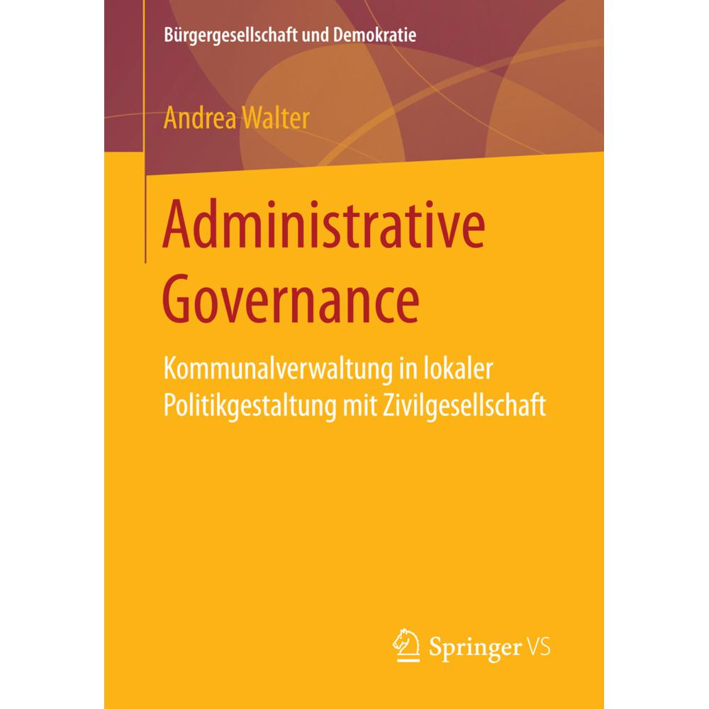 Administrative Governance, Fachbücher von Andrea Walter