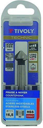 Produktbild Tivoly Dredger HSS-E5 90 ° Ø25mm, shank 10mm (25 mm)