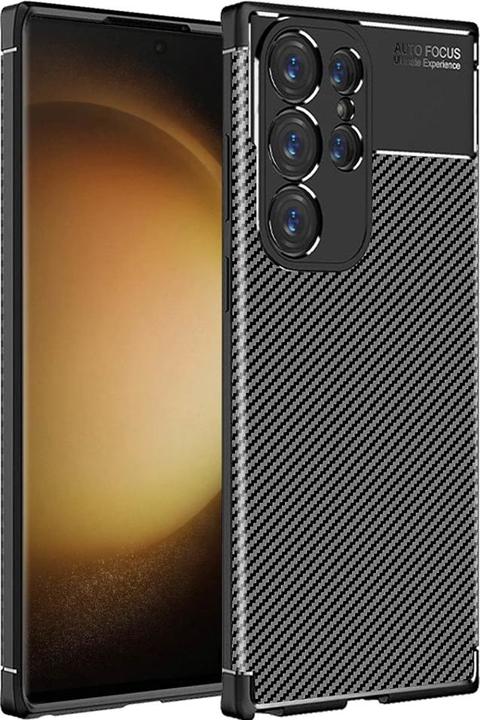 Screenguard Carbon Design TPU Case (Samsung Galaxy S23 Ultra)