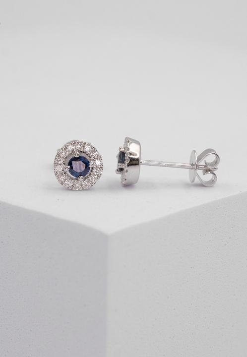 Actual product image Muau Stud earrings (750/18K white gold)